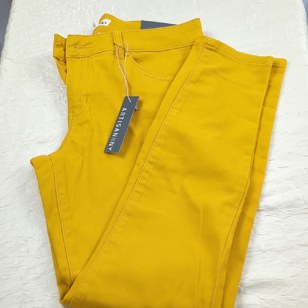 Artisan NY Mustard Yellow Pants 29 In Insane